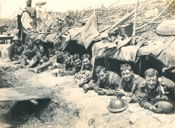 G249 Unnamed group dug-in on road, France, 1918