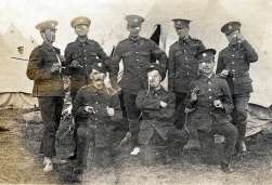 G312 Essex Regiment larking as toffs